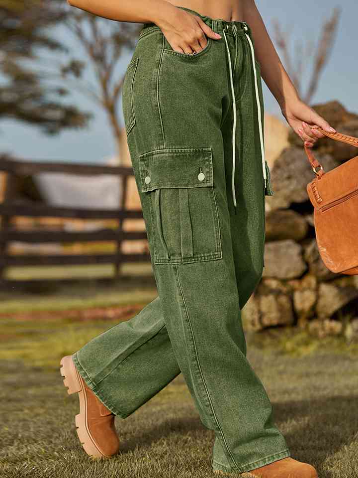 Women's Solid Color Cotton Twill Cargo Pants at Rs 3188.63 | Jeans Pants,  डेनिम जींस - Hari Krushna Enterprise, Surat | ID: 2852776240855